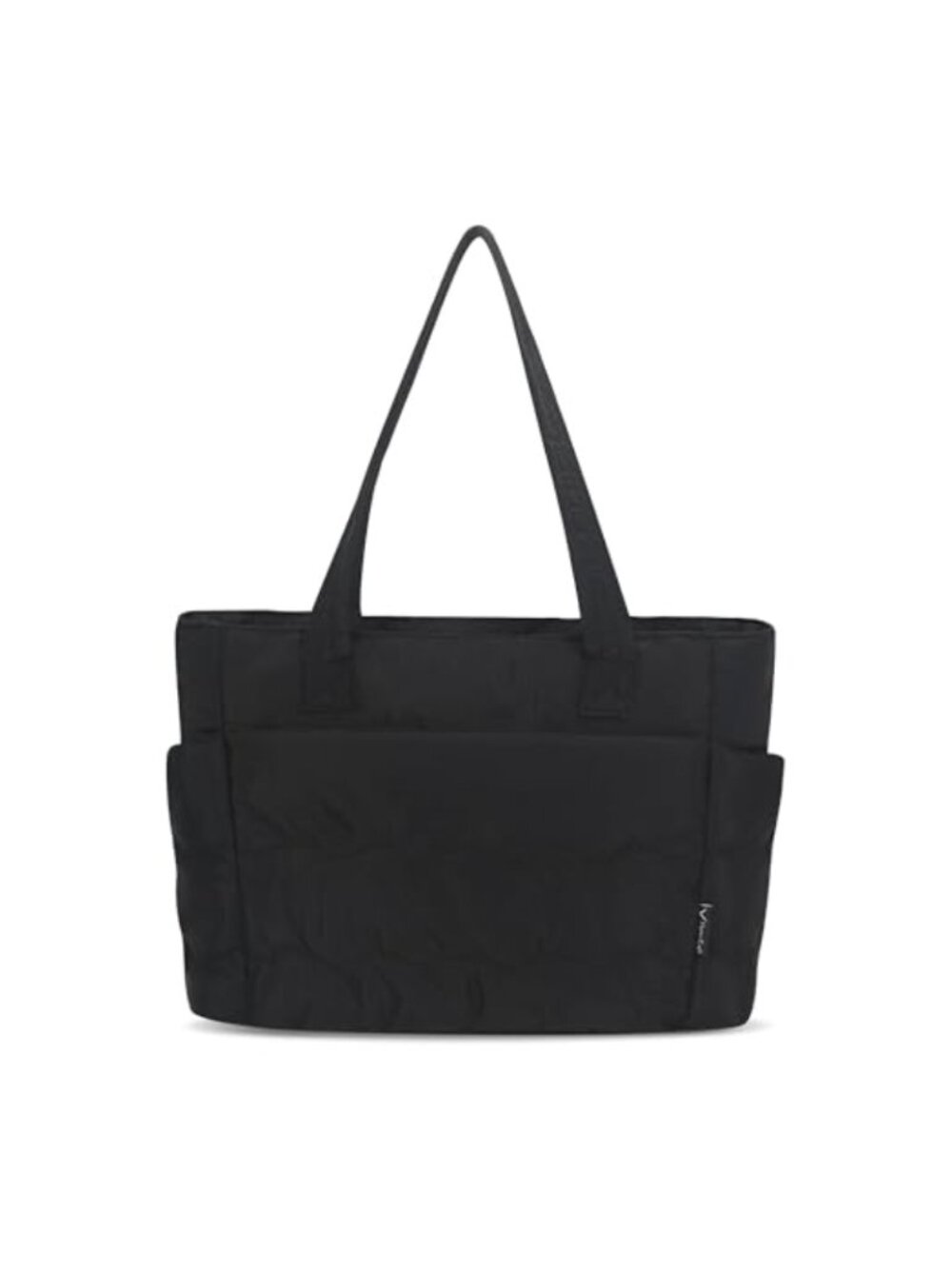 Hynes Eagle Puffer Tote Bag Quilted Nylon Organizer Shoulder Bag Laptop Travel